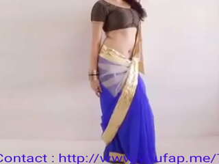 Tollywood-jente sensuell saree striptease I HD-video (Bhabhi, Tante)