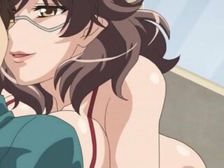 Animációs MILF élvezi az intenzív szex, orgazmus (Anime, Anál)
