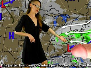 AdalynnX in steamy weather forecast with intense fisting scenes (fisting, action)