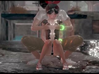 Mới Hoạt trò chơi tính năng phim hoạt hình cô gái trong ướt action hành động (Mông, Hành động)