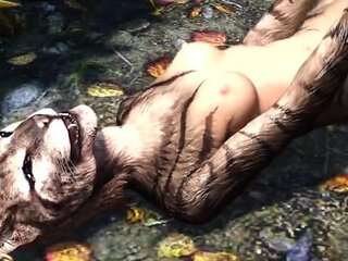 Animerade Skyrim porr äventyr med lurviga tecken (Erotik, Vuxna)