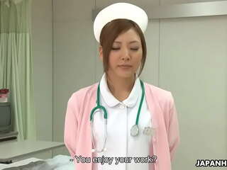 Japonês enfermeira goza áspero buceta batendo e fica cheio de porra (Cu, Acção)
