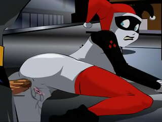 Harley Quinn blir hennes berømte fitte blir vasket av Batman (Mørk, Anal Knulling)